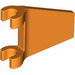 LEGO Oranje Vlag 2 x 2 Angled met uitlopende rand (80324)