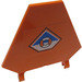 LEGO Orange Flagge 5 x 6 Hexagonal mit Coast Bewachen Logo Aufkleber mit dünnen Clips (51000)