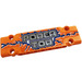 LEGO Orange Flat Panel 3 x 11 with &#039;POWER TOW&#039;, Lightning (Right) Sticker (15458)
