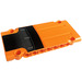 LEGO Orange Platt Panel 5 x 11 med Luft Vent Klistermärke (64782)