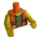 LEGO Naranja Gail the Obrero Minifigura Torso (973 / 88585)