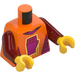 LEGO Orange Gamer, Female (60388) Minifig Torso (973 / 76382)