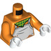 LEGO Orange Goofy Minifig Torso (973 / 76382)