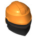 LEGO Orange Casque avec Noir Visière (Fennec Shand) (78757)