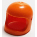 LEGO Orange Helmet with Thick Chin Strap (50665)