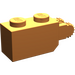 LEGO Orange Hinge Brick 1 x 2 Locking with 2 Fingers (Vertical End) (30365 / 54671)