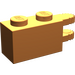 LEGO Orange Hinge Brick 1 x 2 Locking with Dual Finger on End Horizontal (30540 / 54672)