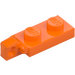 LEGO Orange Hinge Plate 1 x 2 Locking with Single Finger on End Vertical with Bottom Groove (44301)