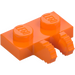 LEGO Orange Hinge Plate 1 x 2 with Dual Fingers (50340 / 60471)