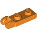 LEGO Oranje Scharnier Plaat 1 x 2 met Vergrendelings Vingers met groef (44302)