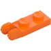 LEGO Orange Hinge Plate 1 x 2 with Locking Fingers without Groove (44302 / 54657)