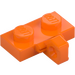 LEGO Orange Hinge Plate 1 x 2 with Vertical Locking Stub with Bottom Groove (44567 / 49716)