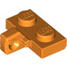 LEGO Oranje Scharnier Plaat 1 x 2 met Verticaal Vergrendelings Stub met Groef aan de onderzijde (44567 / 49716)