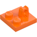 LEGO Orange Scharnier Platte 2 x 2 mit 1 Verriegelt Finger auf oben (53968 / 92582)