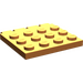 LEGO Orange Charnière assiette 4 x 4 Véhicule Roof (4213)