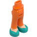 LEGO Orange Hip with Pants with Dark Turquoise Shoes (35584)