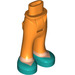LEGO Orange Hip with Pants with Dark Turquoise Shoes (35584)