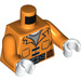 LEGO Oranje Joker Torso, Jail Uniform met Grey Undershirt (76382)
