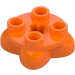 LEGO Naranja Piernas 2 x 2 con 4 Feet (84867)