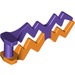 LEGO Orange Lightning Bolt mit Marbled Purple (28555 / 59233)