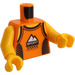 LEGO Arancione Uomo in Arancione Tank Superiore e Casco Minifigure Busto (973 / 76382)