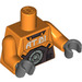 LEGO Orange Minifigur Kropp med &quot;AT 01&quot; (973 / 76382)