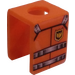 LEGO Orange Minifig Vest with Fire Department Vest Sticker (3840)