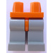 LEGO Orange Minifigur Höfter med Ljus grå Ben (3815 / 73200)