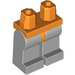 LEGO Orange Minifigure Les hanches avec Medium Stone grise Jambes (73200 / 88584)
