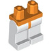 LEGO Orange Minifigure Les hanches avec blanc Jambes (73200 / 88584)