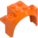 LEGO Orange Mudguard Brick 2 x 4 x 2.3 with Tall Wheel Arch (18974)