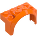 LEGO Orange Mudguard Brick 2 x 4 x 2 with Wheel Arch (3387)