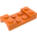 LEGO oranžová Blatník Deska 2 x 4 s Klenba bez otvoru (3788)