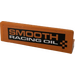 LEGO Orange Panel 1 x 4 with Rounded Corners with &#039;SMOOTH&#039; and &#039;RACING OIL&#039; Sticker (15207)