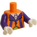 LEGO Orange Party Clown Minifig Torso (973 / 88585)