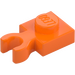 LEGO Orange Plate 1 x 1 with Vertical Clip (Thick Open &#039;O&#039; Clip) (44860 / 60897)