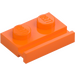 LEGO Oranje Plaat 1 x 2 met Deur spoor (32028)