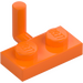 LEGO Orange Plate 1 x 2 with Hook (5mm Horizontal Arm) (43876 / 88072)