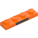 LEGO Orange Plate 1 x 4 with Mclaren (3710 / 103806)