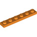 LEGO Orange assiette 1 x 6 (3666)