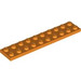 LEGO Orange assiette 2 x 10 (3832)