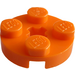 LEGO Orange Plate 2 x 2 Round with Axle Hole (4032)