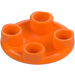 LEGO Orange Plate 2 x 2 Round with Rounded Bottom (2654 / 28558)