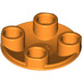 LEGO Oranje Plaat 2 x 2 Ronde met Afgerond Onderzijde (2654 / 28558)