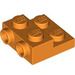 LEGO Orange assiette 2 x 2 x 0.7 avec 2 Goujons sur Côté (4304 / 99206)
