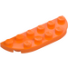 LEGO Orange Plate 2 x 6 with Rounded Corners (18980)