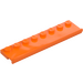 LEGO Orange Plate 2 x 8 with Door Rail (30586)