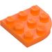 LEGO Orange Plate 3 x 3 Round Corner (30357)