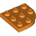 LEGO Orange Plate 3 x 3 Round Corner (30357)