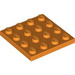 LEGO Orange assiette 4 x 4 (3031)
